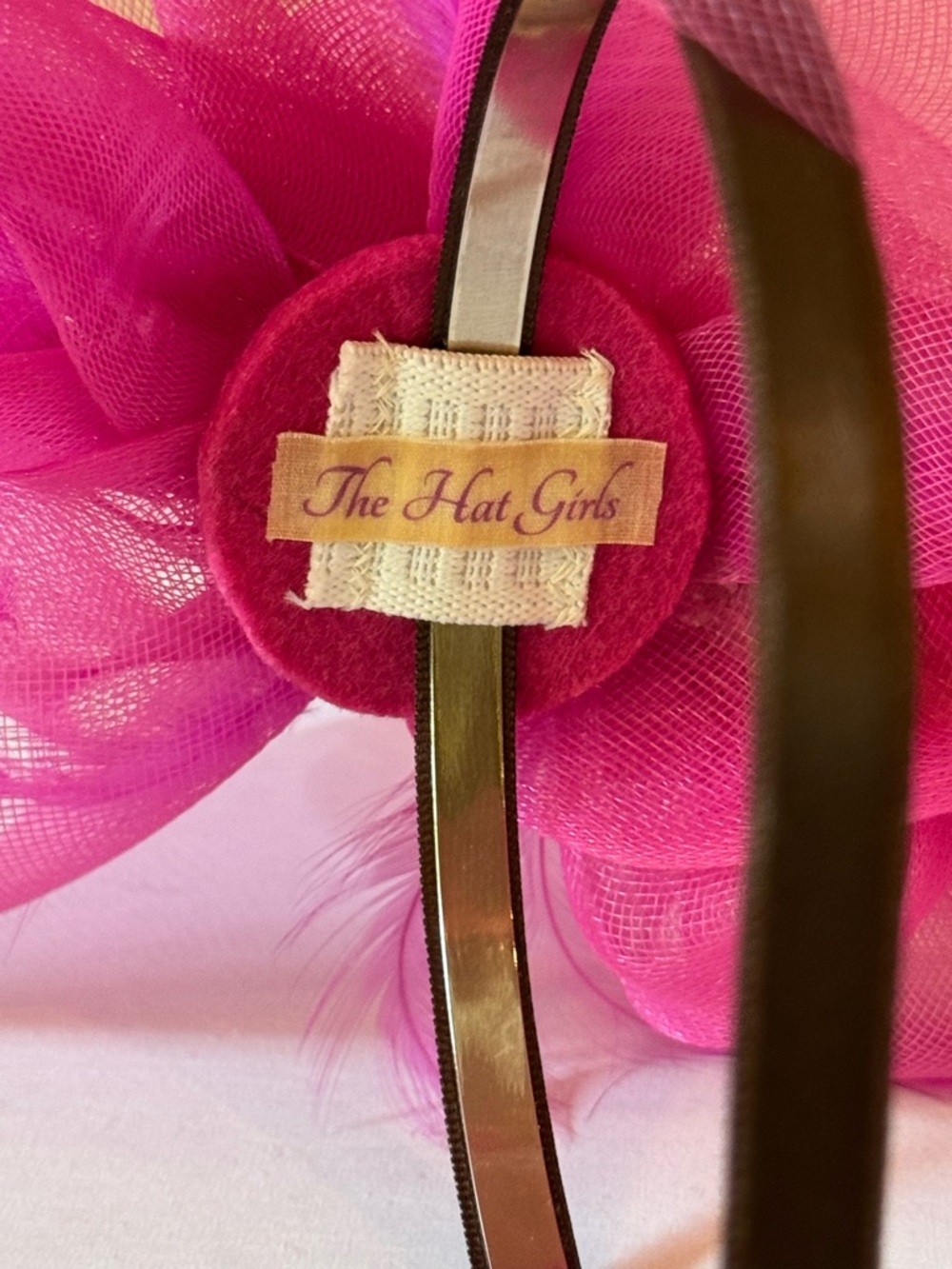 Hot Pink Kentucky Derby Fascinator by The Hat Girls | Featured Derby Milliner - Picture 5 of 6
